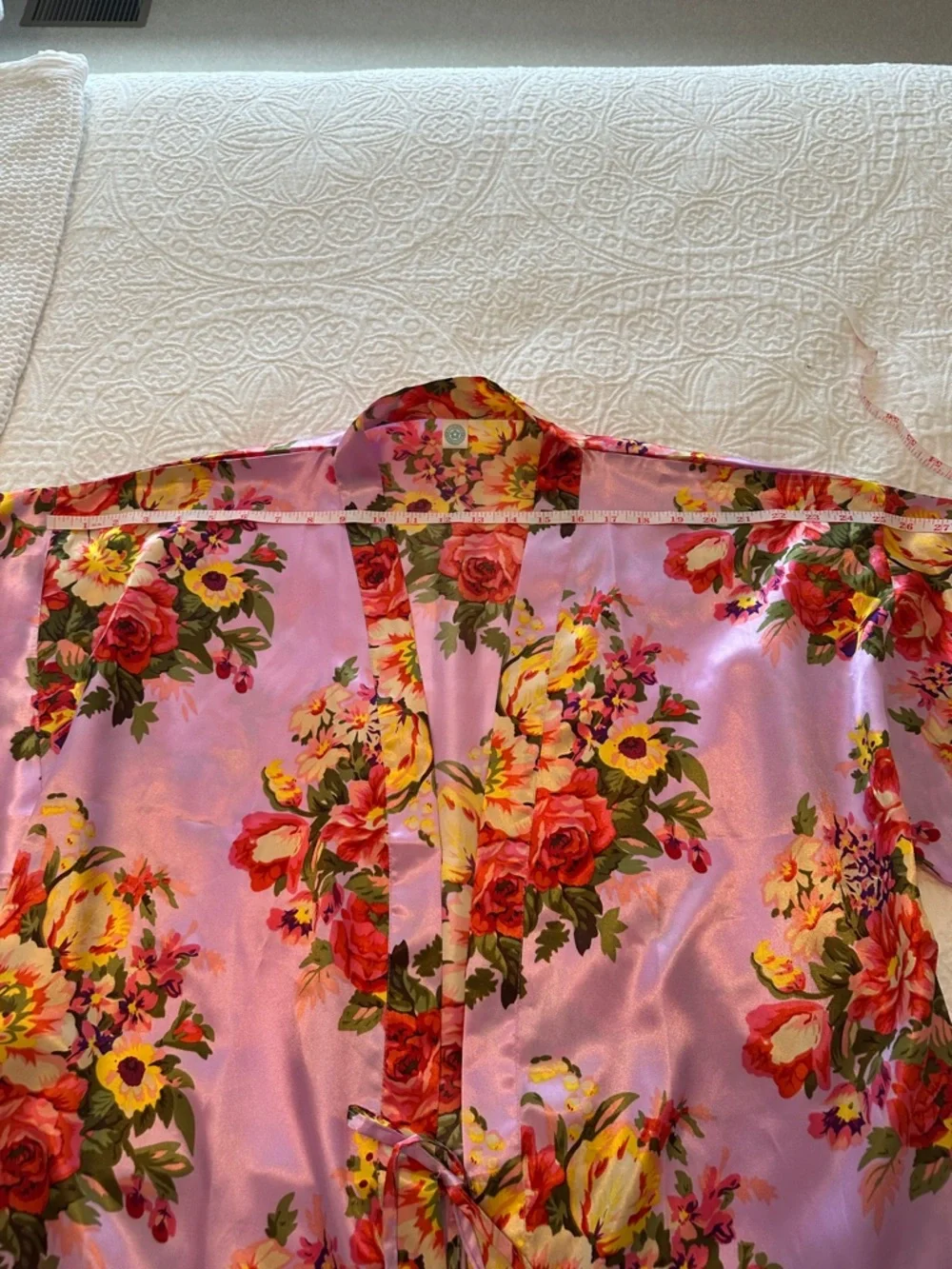 Women’s Cute Floral Robe — Lavender /Pink - one size